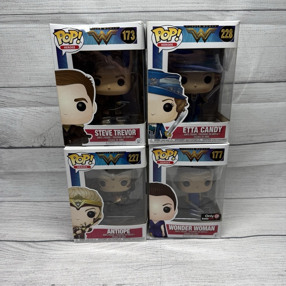 Funko Pop! Wonder Woman - Lot Of 4 - 173 228 227 177 Target Exclusive
